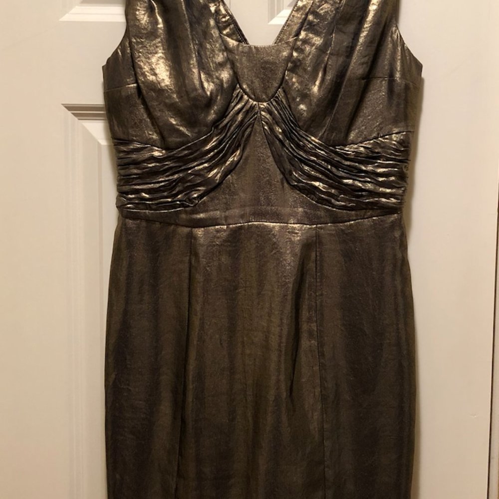 Tracy Reese Metallic Sexy Party Women's Mini Dress Sleeveless size 4 - Picture 4 of 8